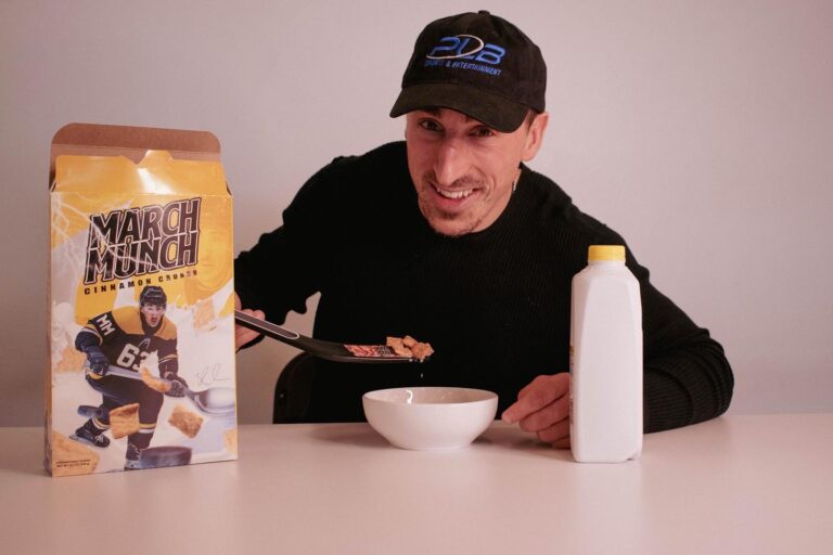 Munch on this! Boston Bruins forward Brad Marchand gets his own cereal