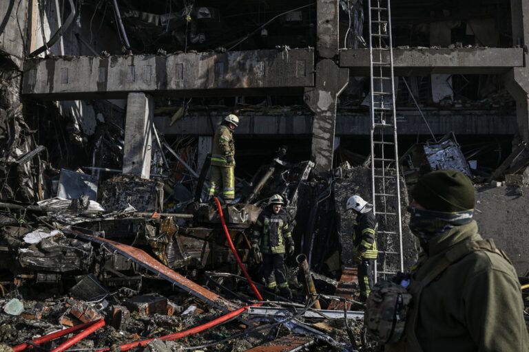 Eight dead in Russian shelling of homes and mall, say Kyiv officials