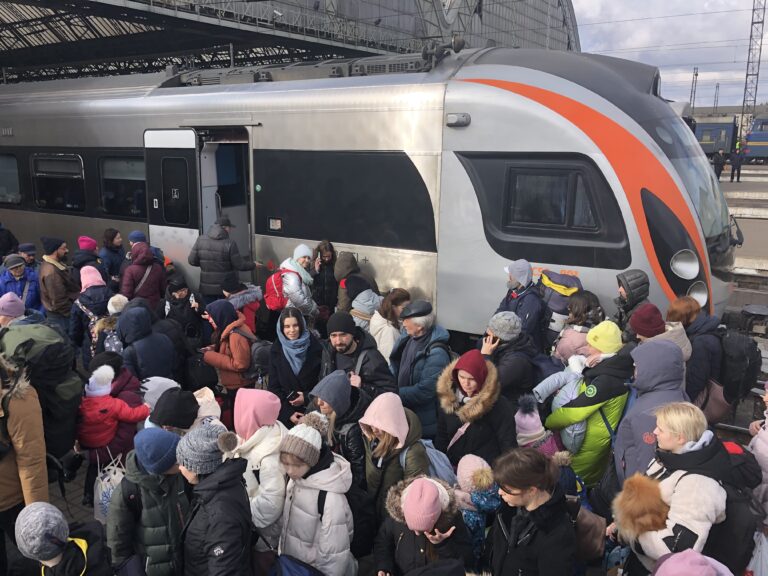 Lviv, Ukraine: Train station serves as hub for Europe’s worst refugee crisis since WWII