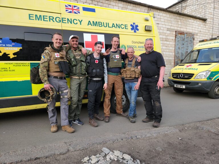 Canadian veterans on the ground in Ukraine with ambulances and medical supplies