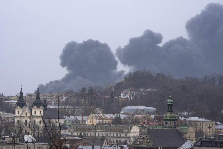 Back to back rocket strikes hit Ukraine’s western city of Lviv, governor says