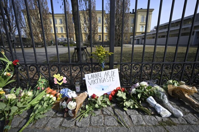 Student arrested after 2 teachers killed at Swedish high school