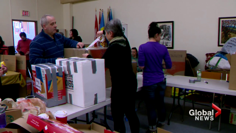 ‘Overwhelming’ amount of donations collected for Ukraine at Calgary church