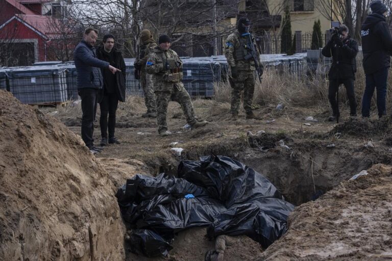 Russian media calls Bucha killings fake despite growing evidence