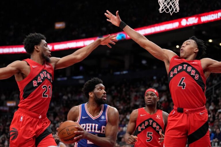 Siakam leads undermanned Raptors past Sixers