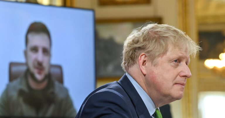 U.K., allies to ‘ratchet up’ Russia sanctions, PM Johnson says during Kyiv visit