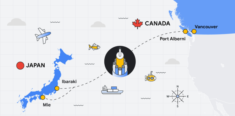 Google to build submarine cable across Pacific Ocean, connecting Vancouver and Japan