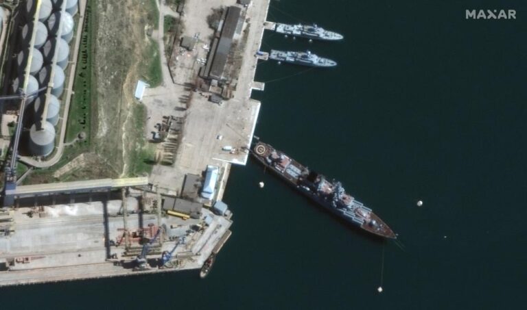 Russia contains fire on Moskva warship as Ukraine claims missile strike