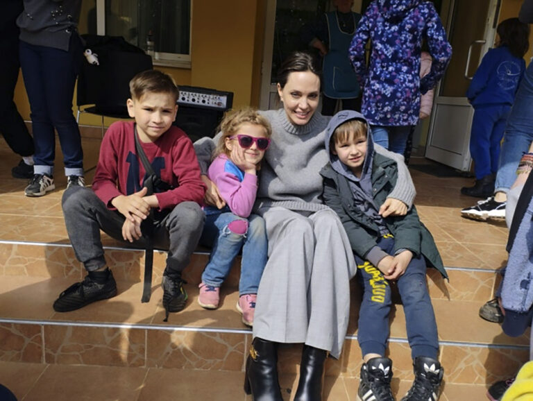 Angelina Jolie’s surprise Lviv trip interrupted by air raid sirens
