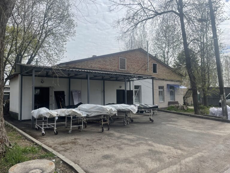 One month after liberation, Bucha’s morgue is the city’s new nucleus