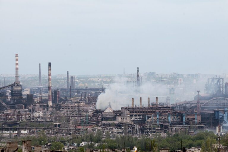 Dozens more civilians evacuated from Mariupol steel plant as Ukrainian fighters dig in