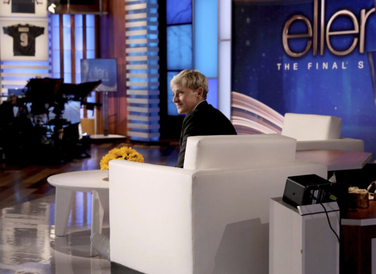 Ellen DeGeneres says tearful goodbye to talk show after 19 years