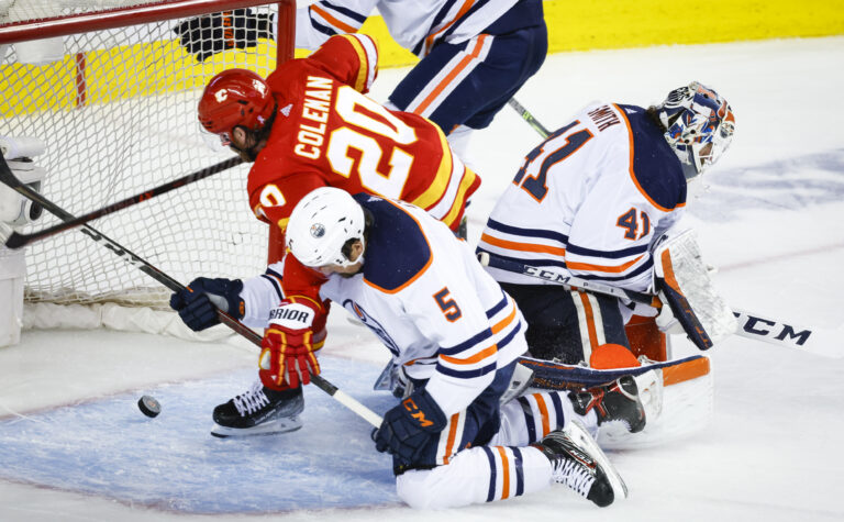 COMMENTARY: Hockey world divided over Blake Coleman call in Edmonton Oilers victory over Flames