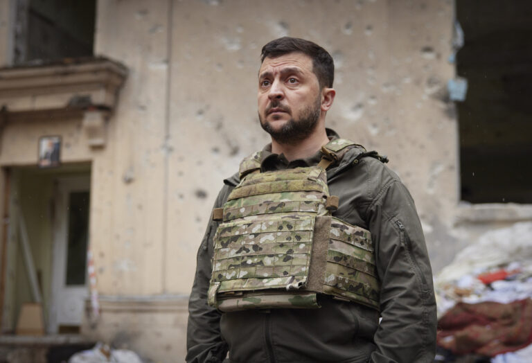 Zelenskyy visits Ukrainian troops on the frontlines in 1st visit outside Kyiv