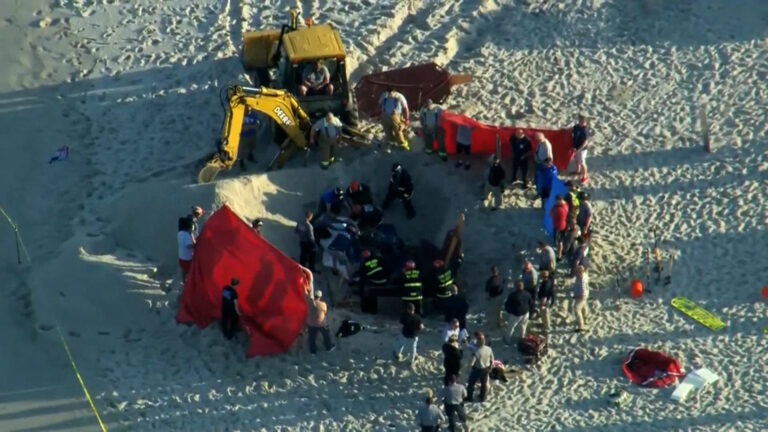 18-year-old dead, sister rescued in New Jersey after sand collapsed, trapping them underground