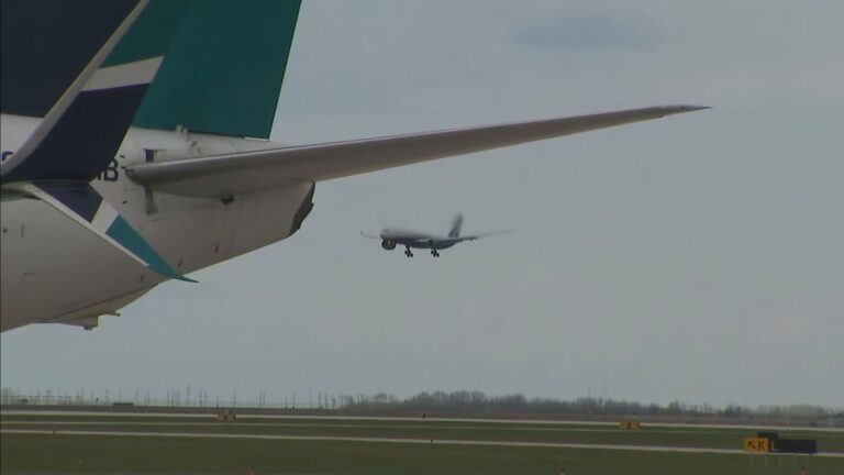 First Canada-bound plane carrying Ukrainian refugees touches down in Winnipeg