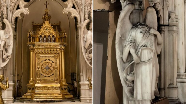 Tabernacle worth $2M stolen, angel statues beheaded in New York Catholic church