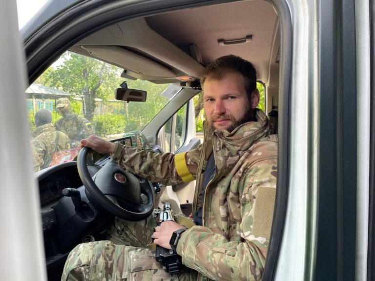 Ukrainian motocross star tests his mettle as a front-line ambulance driver