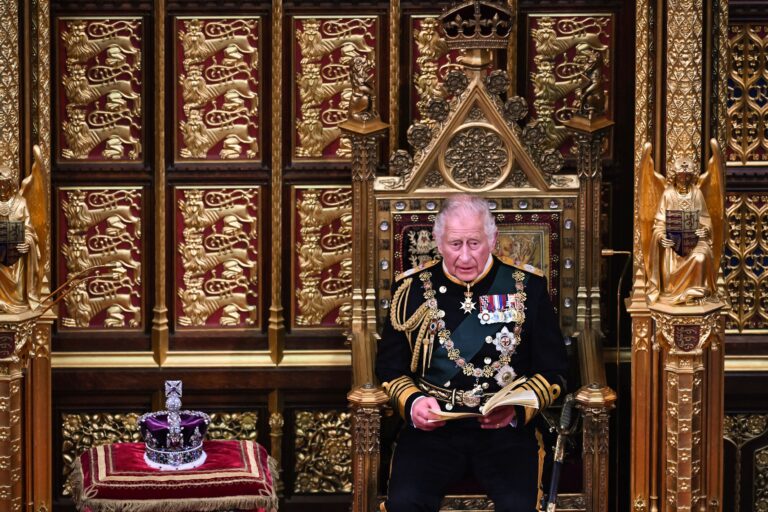Prince Charles opens U.K. Parliament with Queen Elizabeth absent