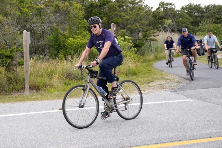 Joe Biden falls off bike near Delaware beach home, says, ‘I’m good’