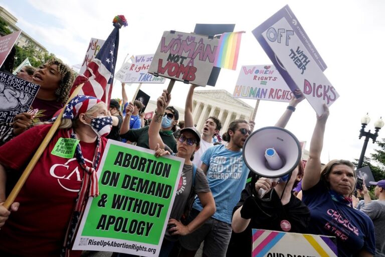 Off-duty U.S. officer charged with assault at abortion rights protest in Rhode Island