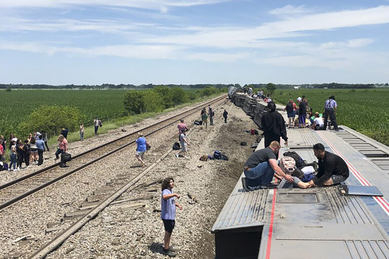 3 killed, dozens more hurt after Amtrak train hits truck, derails in Missouri