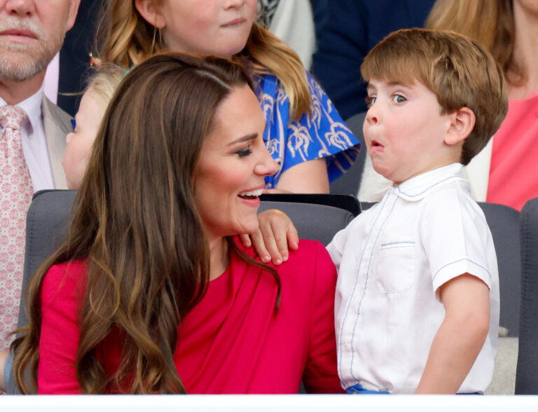 Cheeky Prince Louis steals the show once again at Jubilee Pageant