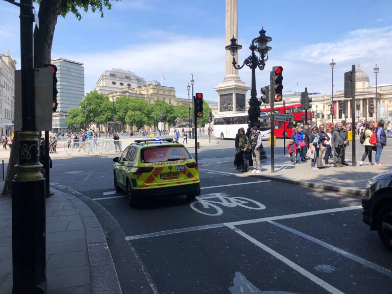 ‘Large bang’ heard in London’s Trafalgar Square as police detonate suspicious vehicle