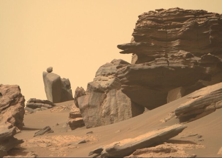 How did it get there? Weird balancing rock on Mars has the internet crying aliens