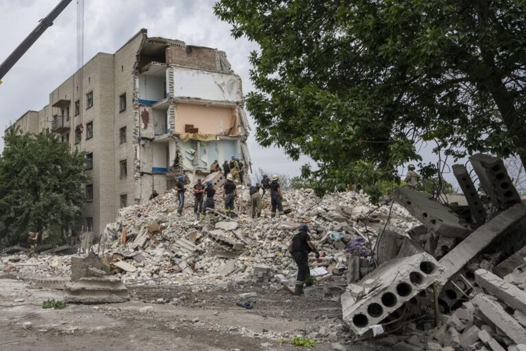At least 15 dead after Russian rocket strike on Ukraine apartment
