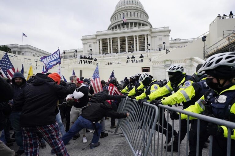 Capitol rioter who used Confederate flag to shove police officer gets 5 months in prison