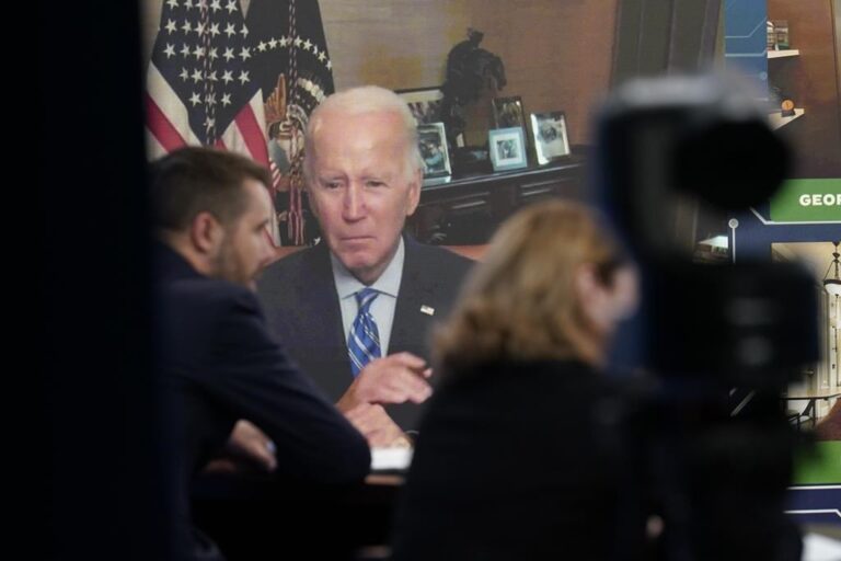 Biden says Trump ‘lacked the courage to act’ in stopping Jan 6 Capitol riot