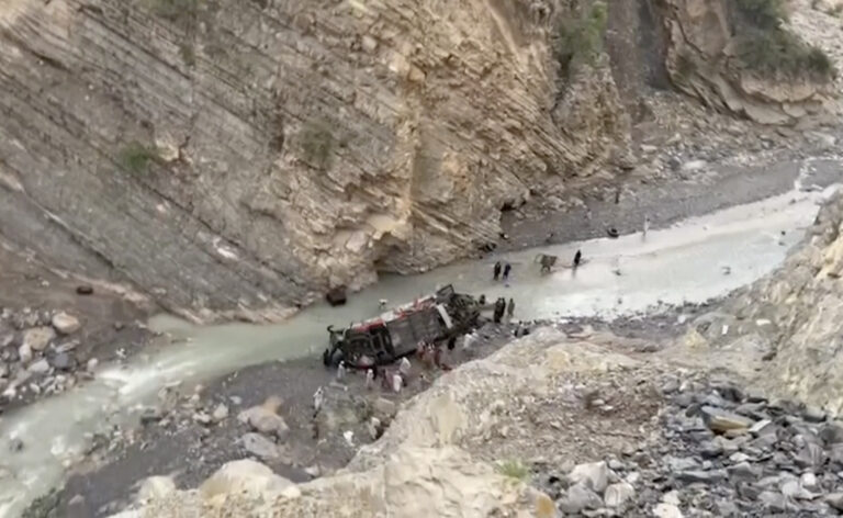Passenger bus falls into deep ravine in Pakistan, killing at least 19