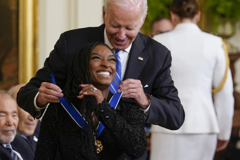 Biden awards Simone Biles, John McCain, 15 others the Presidential Medal of Freedom