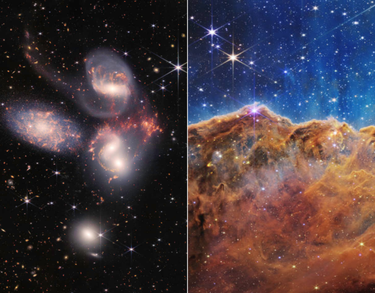Cosmic cliffs, dancing galaxies: James Webb Telescope’s 1st photos dazzle