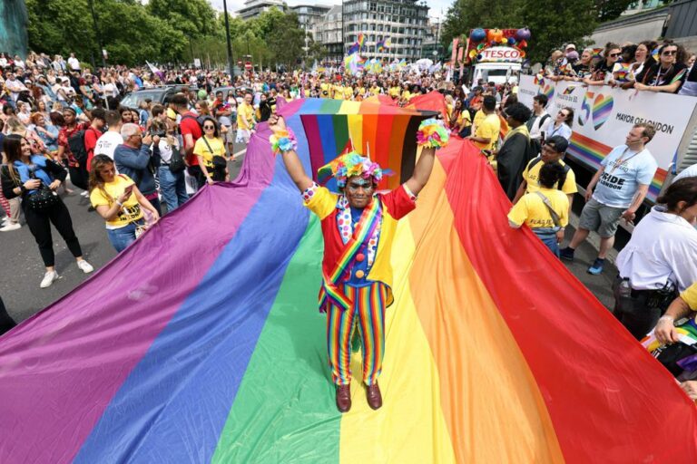 U.K.’s first Pride parade returns in London on 50th anniversary