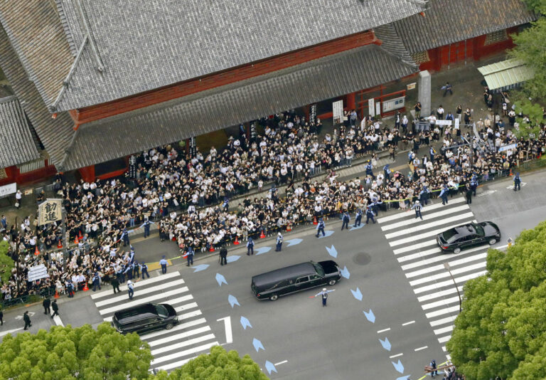 Japan says final goodbye to Shinzo Abe as hundreds flock to former leader’s funeral