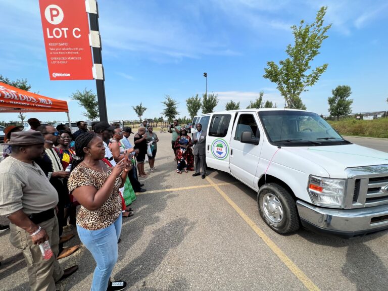 The Sierra Leone Association of Alberta unveils new community van