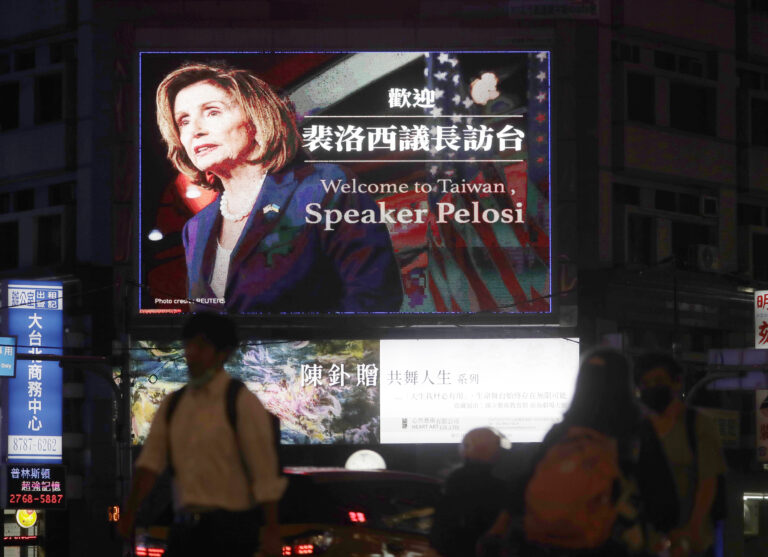 Nancy Pelosi arrives in Taiwan as China issues warning