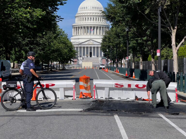 Man fires gunshots near U.S. Capitol, dies after crashing car into barricade
