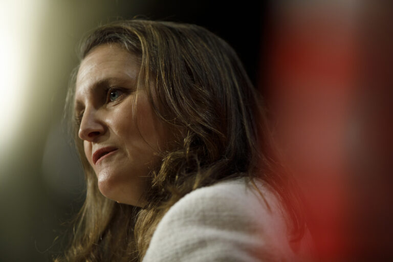 As Russia strangles gas flow, Canada has ‘responsibility’ to step up on LNG: Freeland