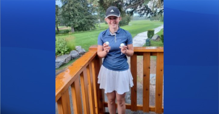 ‘I was in shock:’ Young Alberta golfer drains 2 holes-in-one at club championship