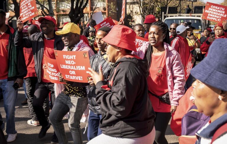 Inflation in South Africa: Workers protest against rising cost of living, fuel prices