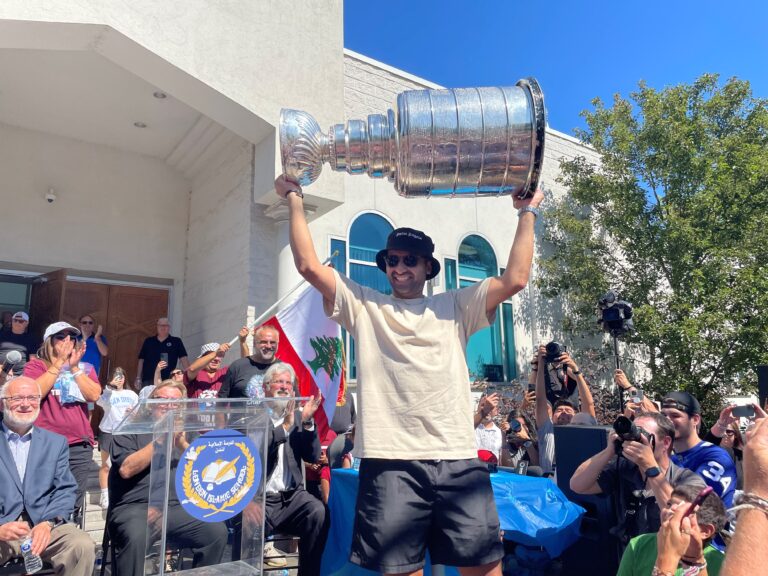 Nazem Kadri brings the Stanley Cup home to London, Ont. mosque