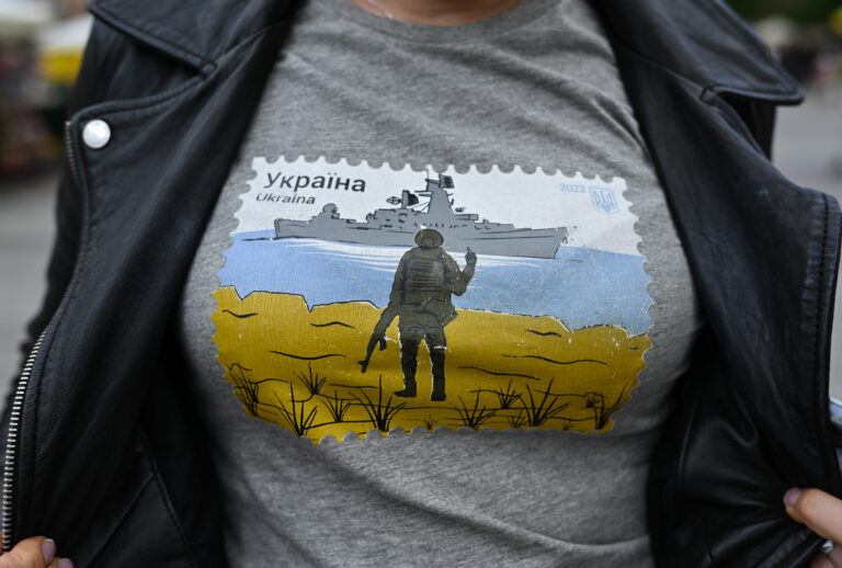 Memes, stamps and profane slogan tees: Ukraine war merch funds war efforts