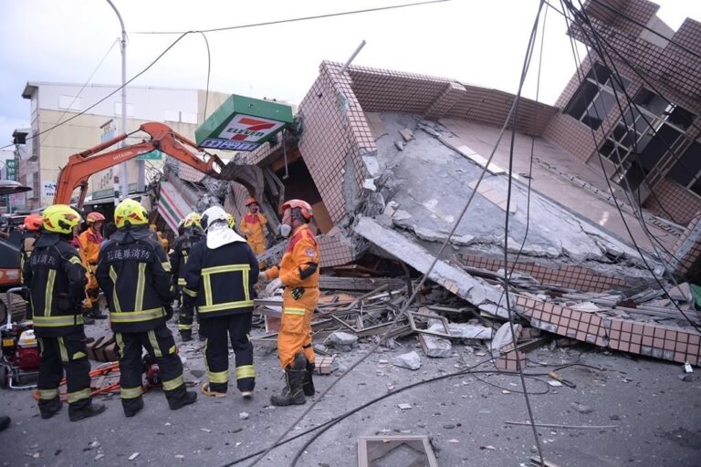 Southeastern Taiwan hit by strong earthquake, hundreds still trapped