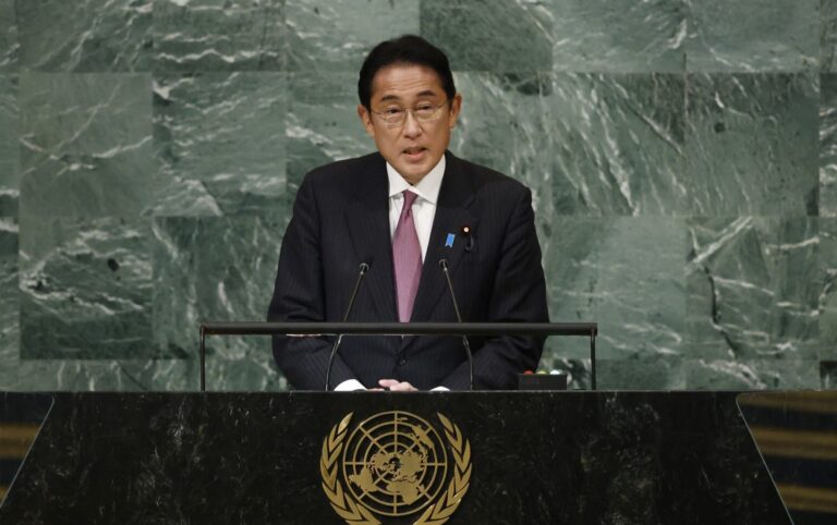 Japan’s Kishida says UN reforms needed to prevent Russian vetoes over Ukraine war