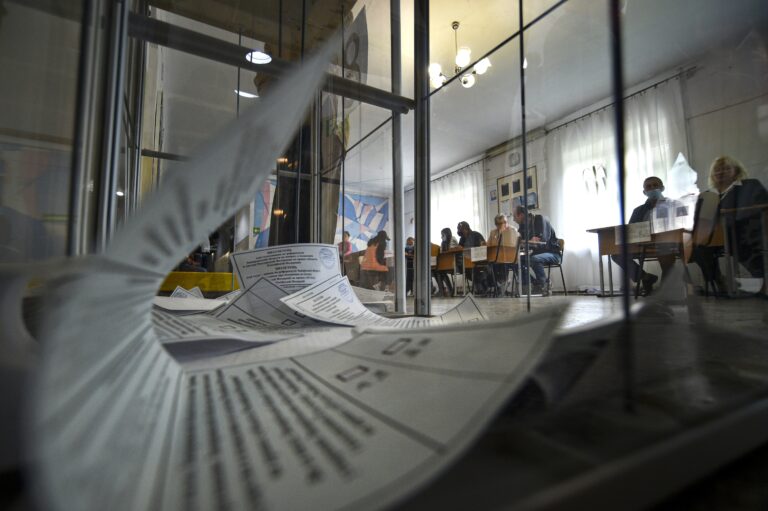 Pro-Moscow officials claim all 4 occupied regions in Ukraine voted to join Russia