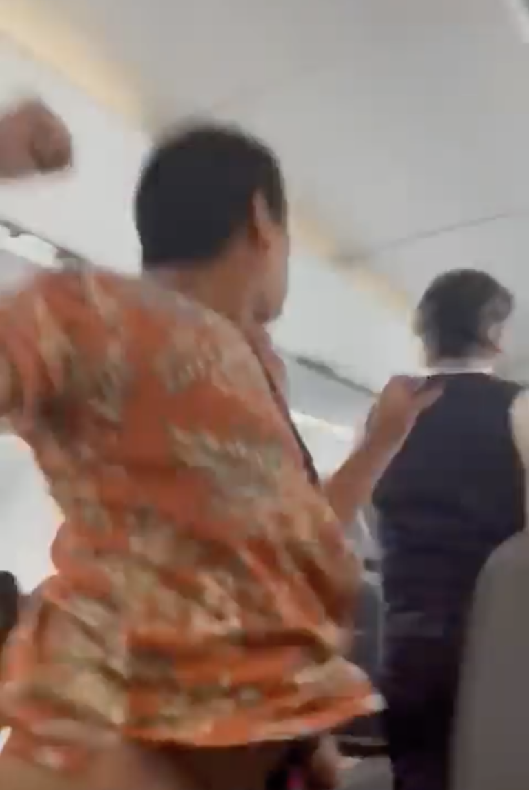 Passenger caught on video punching flight attendant detained by FBI in L.A.