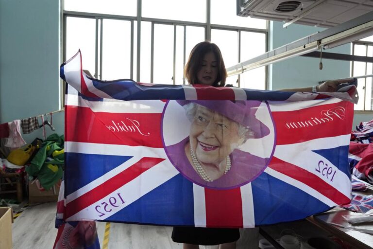 Orders for thousands of British flags flood Chinese factory after Queen’s death